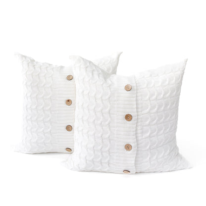 18x18" Sweater Weather Throw Pillow Covers - Maison Des Garçon